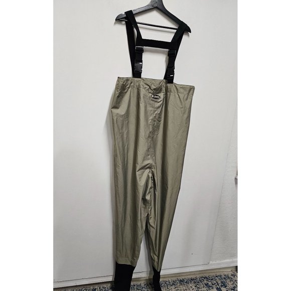 Columbia Sportswear Company fishing chest waders, neoprene stocking foot booties - Picture 2 of 7
